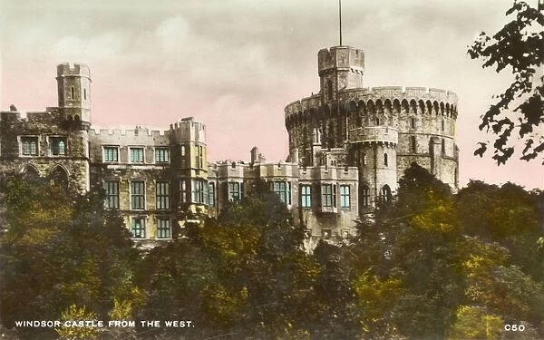 Windsor Castle from the West, 1935. Creator: Unknown