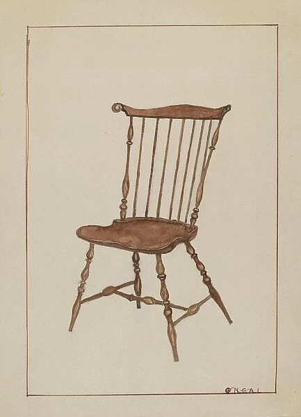 Windsor Chair, 1935 / 1942. Creator: Florence Neal