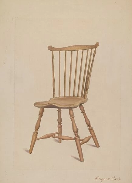 Windsor Chair, c. 1936. Creator: Eugene Croe