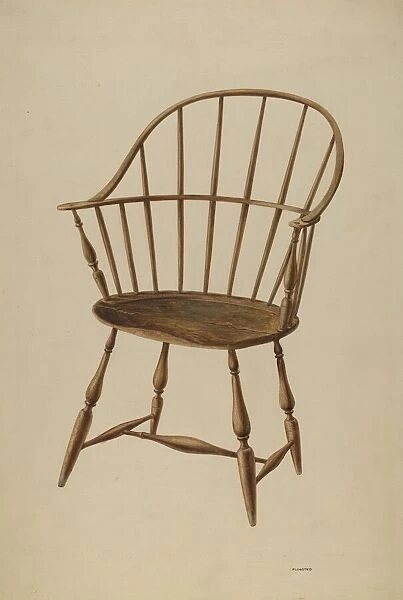 Windsor Chair, c. 1939. Creator: Louis Plogsted