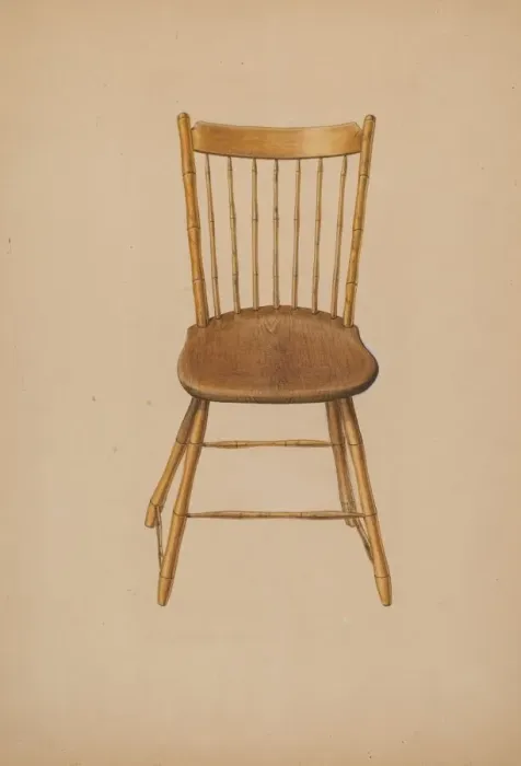 Framed Print : Windsor Chair, c. 1941. Creator: Ralph Russell Framed Print : Windsor Chair, c. 1941. Creator: Ralph Russell