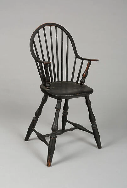 Windsor High Chair, 1790  /  1800. Creator: Unknown