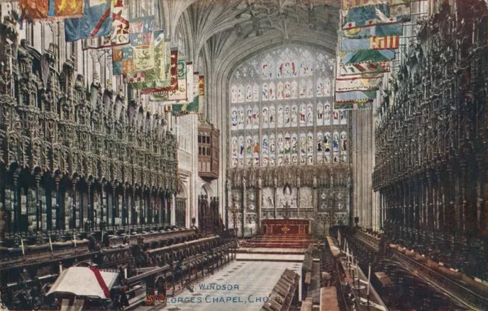 Framed Print : Windsor, St. Georges Chapel, Choir c1916 Framed Print : Windsor, St. Georges Chapel, Choir c1916