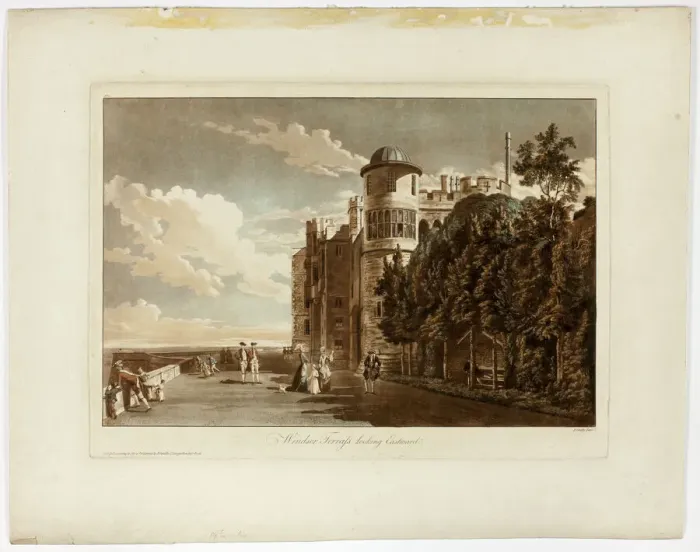 Framed Print : Windsor Terrace Looking Eastward, 1809. Creator: Paul Sandby Framed Print : Windsor Terrace Looking Eastward, 1809. Creator: Paul Sandby