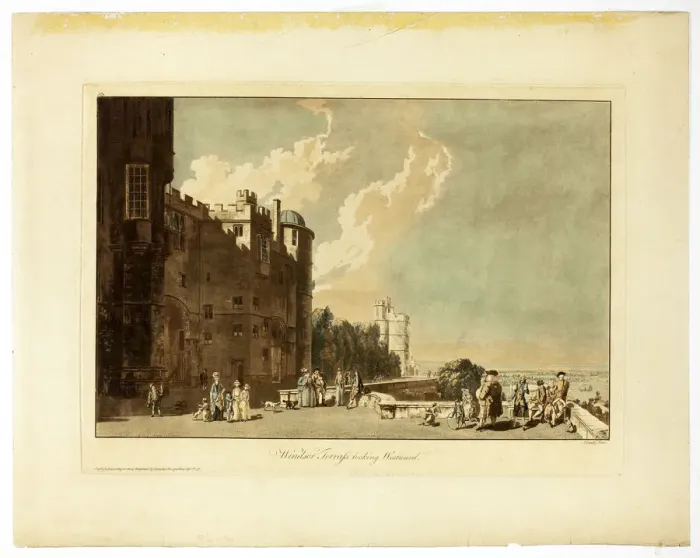Framed Print : Windsor Terrace Looking Westward, 1809. Creator: Paul Sandby Framed Print : Windsor Terrace Looking Westward, 1809. Creator: Paul Sandby