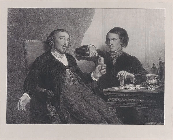 The Wine, 1840. Creator: Francois-Joseph-Aimede Lemud