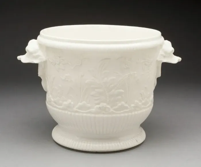 Framed Print : Wine Bottle Cooler, Saint-Cloud, 1720 / 40. Creator: Saint-Cloud Porcelain Manufactory Framed Print : Wine Bottle Cooler, Saint-Cloud, 1720 / 40. Creator: Saint-Cloud Porcelain Manufactory
