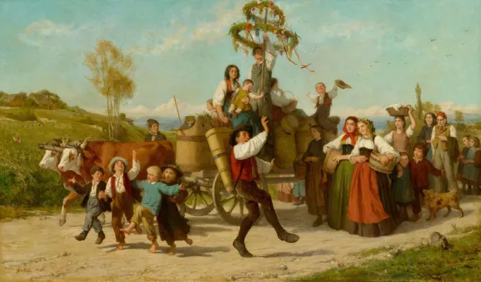 Framed Print : The Wine Festival, 1865 Framed Print : The Wine Festival, 1865