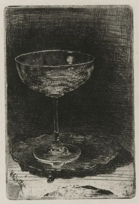 Framed Print : The Wine Glass, 1858. Creator: James Abbott McNeill Whistler Framed Print : The Wine Glass, 1858. Creator: James Abbott McNeill Whistler