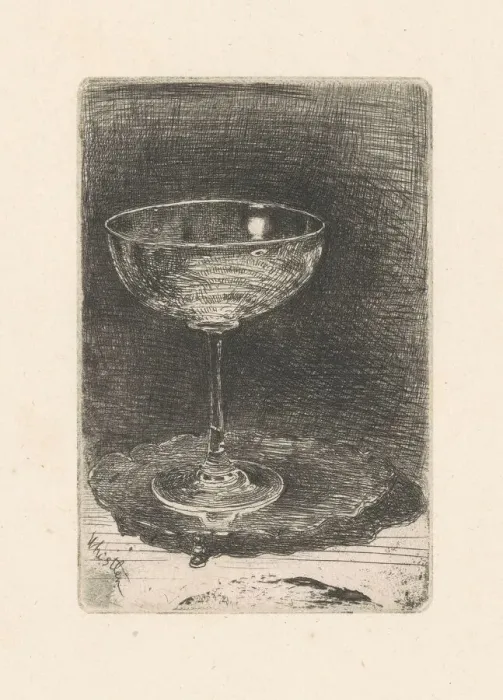 Framed Print : The Wine-Glass, 1859. Creator: James Abbott McNeill Whistler Framed Print : The Wine-Glass, 1859. Creator: James Abbott McNeill Whistler