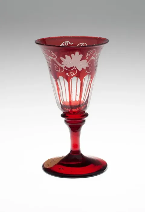 Framed Print : Wine Glass, Bohemia, Mid to late 19th century. Creator: Bohemia Glass Framed Print : Wine Glass, Bohemia, Mid to late 19th century. Creator: Bohemia Glass