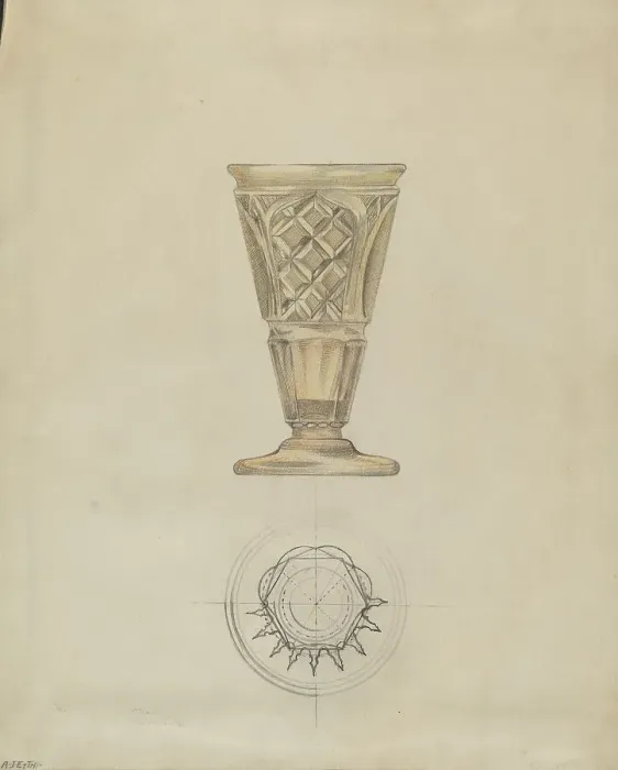 Framed Print : Wine Glass, c. 1936. Creator: Albert Eyth Framed Print : Wine Glass, c. 1936. Creator: Albert Eyth