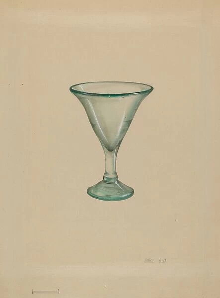 Wine Glass, c. 1936. Creator: Janet Riza