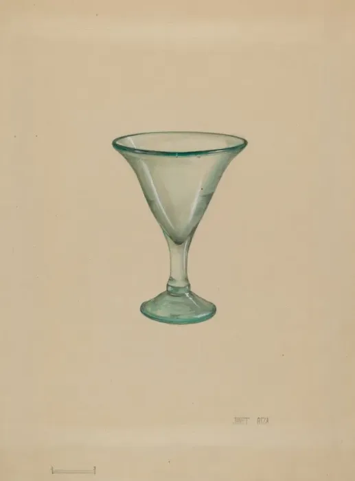Framed Print : Wine Glass, c. 1936. Creator: Janet Riza Framed Print : Wine Glass, c. 1936. Creator: Janet Riza