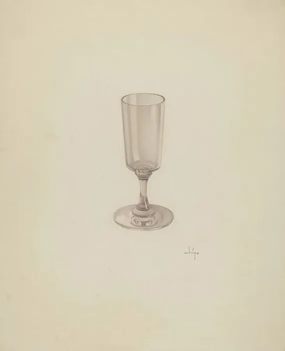 Framed Print : Wine Glass, c. 1939. Creator: May Hays Framed Print : Wine Glass, c. 1939. Creator: May Hays