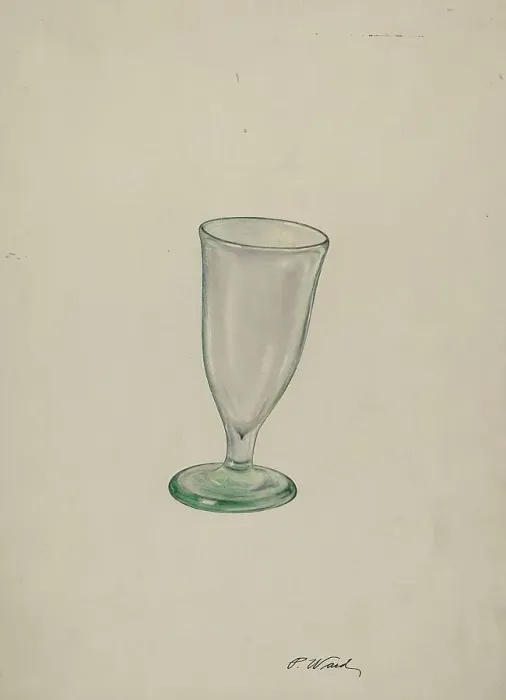 Framed Print : Wine Glass, c. 1940. Creator: Paul Ward Framed Print : Wine Glass, c. 1940. Creator: Paul Ward