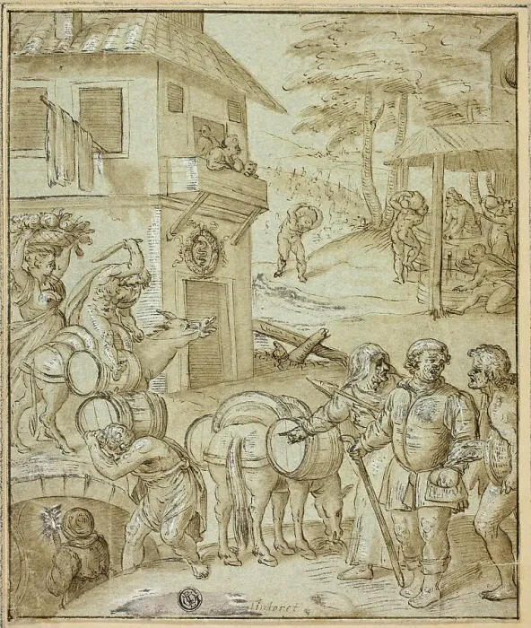 Framed Print : Wine Harvest, n.d. Creators: Jacopo Tintoretto, Frans Floris, Willem Key Framed Print : Wine Harvest, n.d. Creators: Jacopo Tintoretto, Frans Floris, Willem Key
