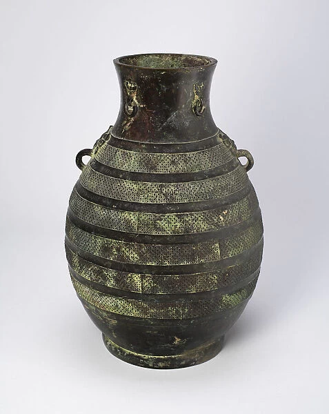 Wine Jar (Hu), Eastern Zhou dynasty, Warring States period (475-221 B. C. ), c