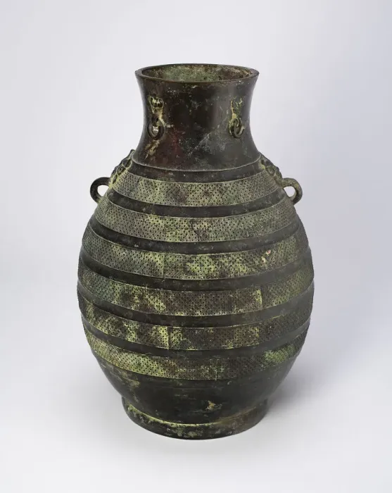Framed Print : Wine Jar (Hu), Eastern Zhou dynasty, Warring States period (475-221 B. C. ), c Framed Print : Wine Jar (Hu), Eastern Zhou dynasty, Warring States period (475-221 B. C. ), c