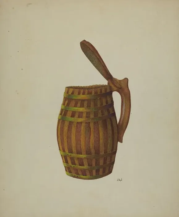 Framed Print : Wine Jug, c. 1939. Creator: Joseph L. Boyd