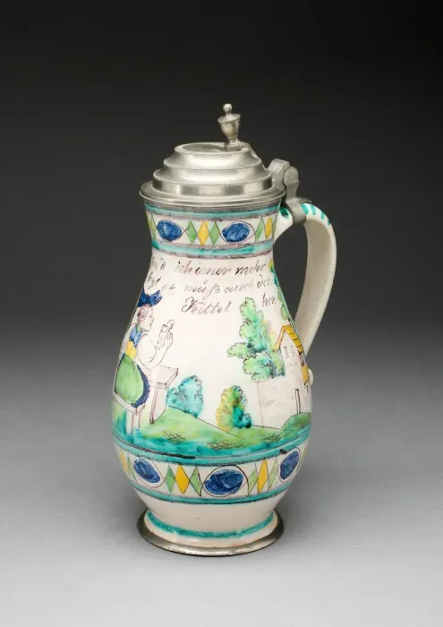 Framed Print : Wine Jug, Gmunden, 1800 / 25. Creator: Unknown Framed Print : Wine Jug, Gmunden, 1800 / 25. Creator: Unknown