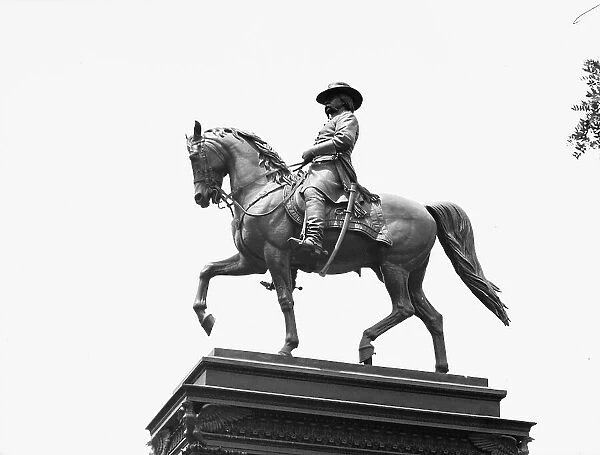 Winfield Scott Hancock - Equestrian statues in Washington, D.C. between 1911 and 1942. Creator: Arnold Genthe
