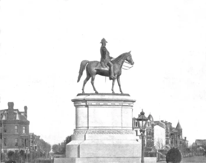 Framed Print : Winfield Scott Statue, Washington DC, USA, c1900. Creator: Unknown
