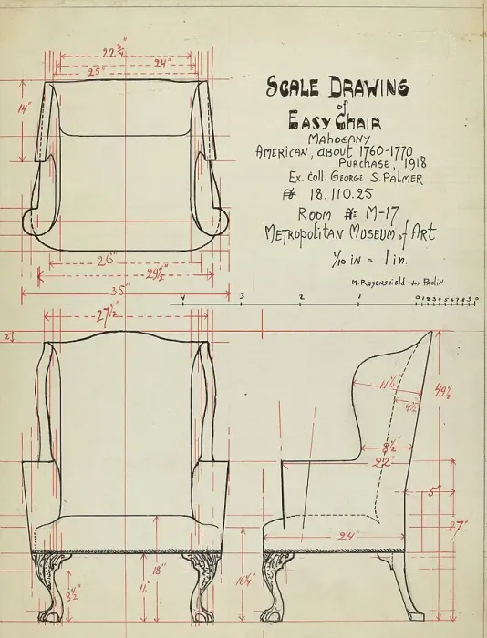 Framed Print : Wing Chair, c. 1936. Creator: M. Rosenshield-von-Paulin