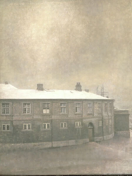 A Wing of Christiansborg Palace;From the Old Christiansborg Palace, Copenhagen, 1907. Creator: Vilhelm Hammershøi