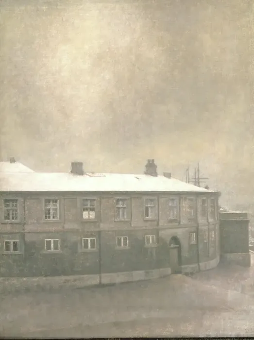 Framed Print : A Wing of Christiansborg Palace;From the Old Christiansborg Palace, Copenhagen, 1907. Creator: Vilhelm Hammershøi Framed Print : A Wing of Christiansborg Palace;From the Old Christiansborg Palace, Copenhagen, 1907. Creator: Vilhelm Hammershøi