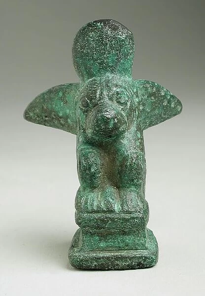 Winged Baboon Figurine, Probably Ptolemaic Period-Roman Period (323 BCE-200 CE) or modern. Creator: Unknown
