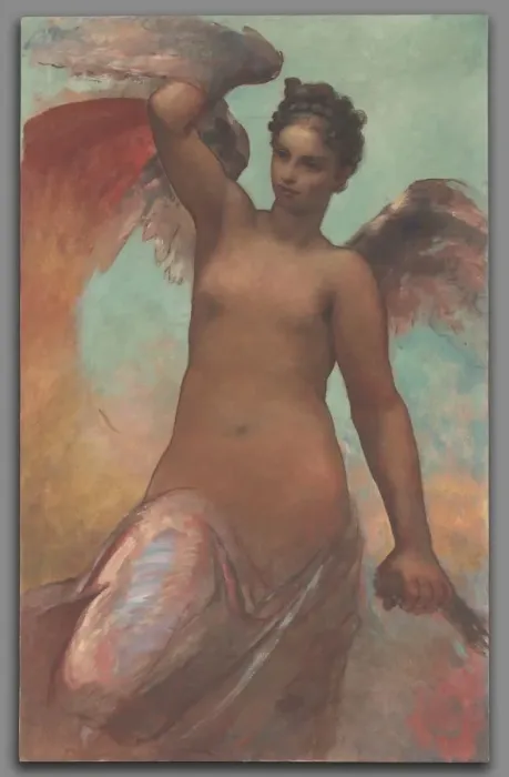 Framed Print : Winged Fortune, 1878. Creator: William Morris Hunt (American, 1824-1879) Framed Print : Winged Fortune, 1878. Creator: William Morris Hunt (American, 1824-1879)