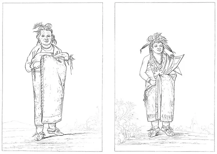 Framed Print : Winnebagoes, 1841. Artist: Myers and Co Framed Print : Winnebagoes, 1841. Artist: Myers and Co