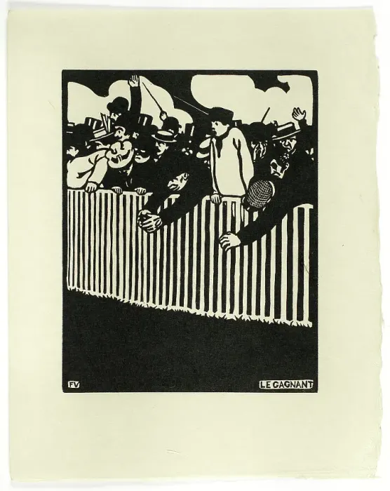 Framed Print : The Winner, 1898. Creator: Félix Vallotton Framed Print : The Winner, 1898. Creator: Félix Vallotton