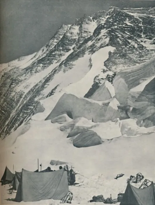 Framed Print : Winning Towards The Goal: A Camp in the Snows of Everest, c1935. Artist: Mount Everest Committee Framed Print : Winning Towards The Goal: A Camp in the Snows of Everest, c1935. Artist: Mount Everest Committee