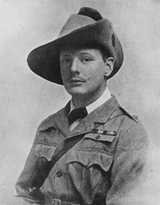 Framed Print : Winston Churchill during his time as war correspodant, c1899, (1945) Framed Print : Winston Churchill during his time as war correspodant, c1899, (1945)