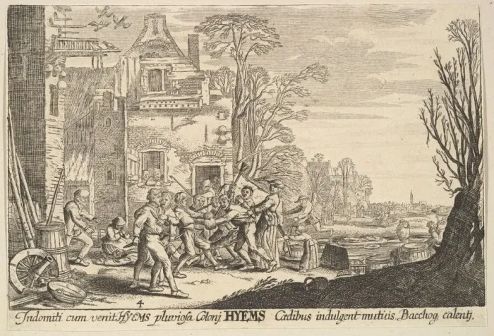 Framed Print : Winter, 1629. Creator: Wenceslaus Hollar Framed Print : Winter, 1629. Creator: Wenceslaus Hollar