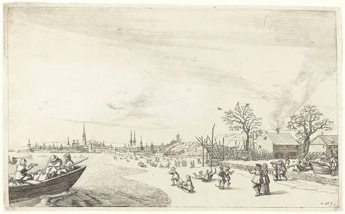 Framed Print : Winter, 1649. Creator: Conrad Meyer