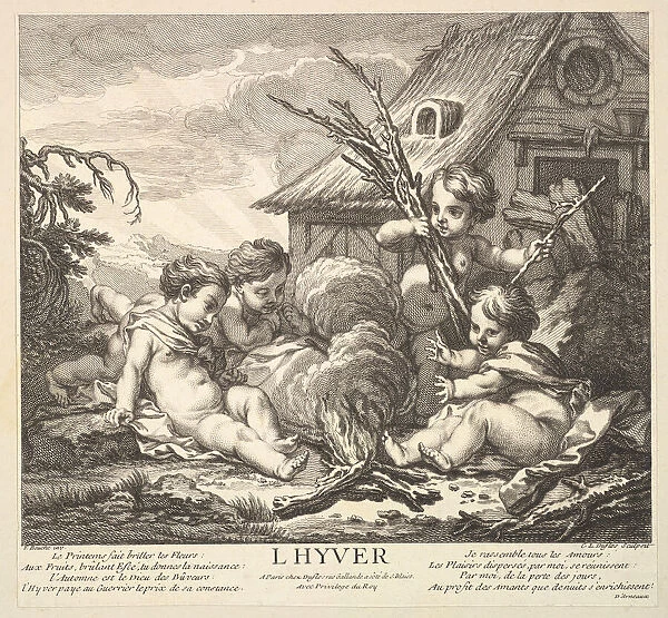 Winter, 1735-86. Creator: Claude Augustin Duflos le Jeune