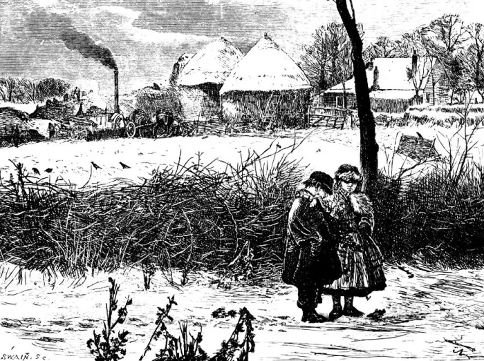 Framed Print : Winter, 1860s. Artist: John William North Framed Print : Winter, 1860s. Artist: John William North