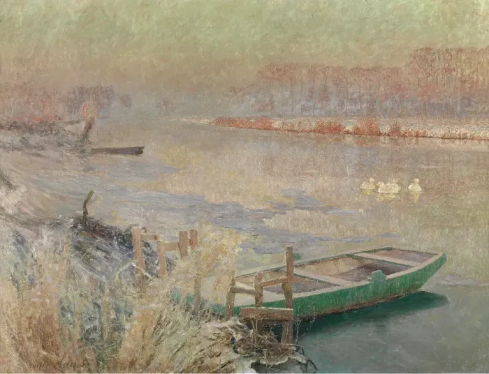 Framed Print : Winter, 1900. Creator: Emile Claus Framed Print : Winter, 1900. Creator: Emile Claus