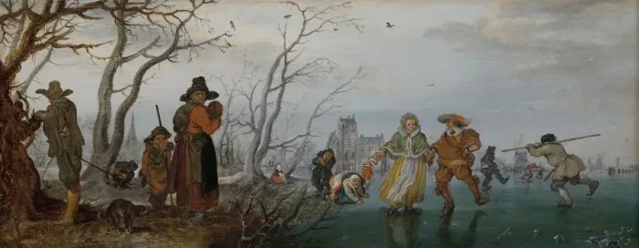 Framed Print : Winter (Amusement on the Ice), 1625. Artist: Venne, Adriaen Pietersz. van de (1589-1662) Framed Print : Winter (Amusement on the Ice), 1625. Artist: Venne, Adriaen Pietersz. van de (1589-1662)