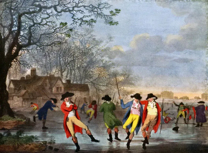 Framed Print : Winter Amusement: A View in Hyde Park from the Moated House, late 18th century, (c1920). Artist: Tookey Framed Print : Winter Amusement: A View in Hyde Park from the Moated House, late 18th century, (c1920). Artist: Tookey