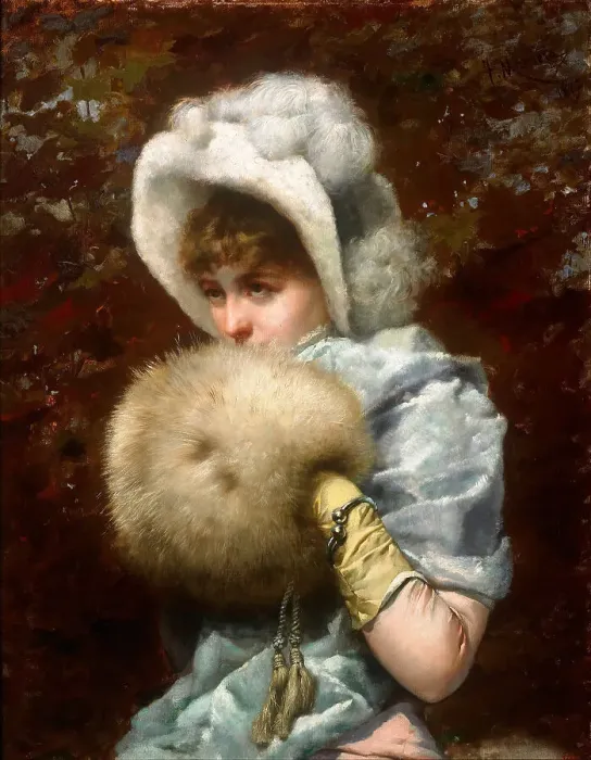 Framed Print : Winter. Artist: Masriera, Francesc (1842-1902) Framed Print : Winter. Artist: Masriera, Francesc (1842-1902)