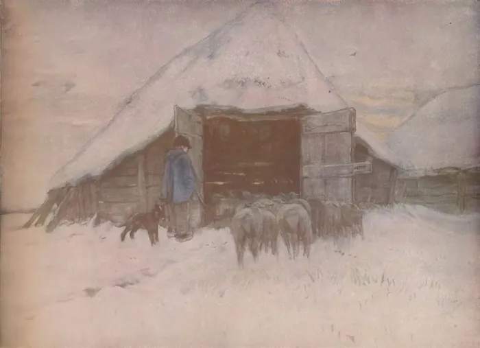 Framed Print : Winter, c1870, (1918). Artist: Anton Mauve Framed Print : Winter, c1870, (1918). Artist: Anton Mauve