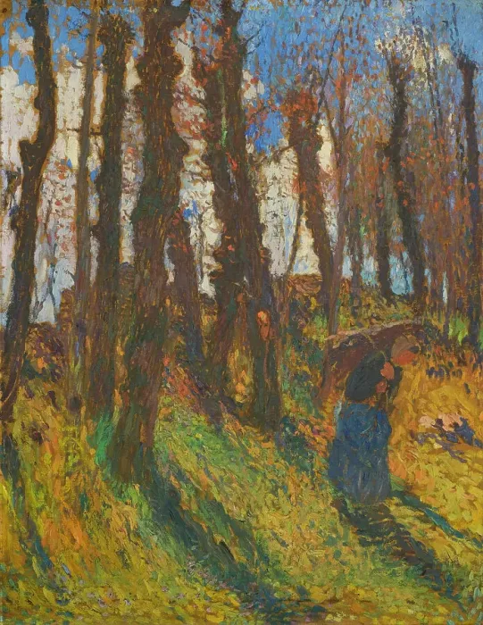 Framed Print : Winter, c1915. Creator: Henri Martin Framed Print : Winter, c1915. Creator: Henri Martin