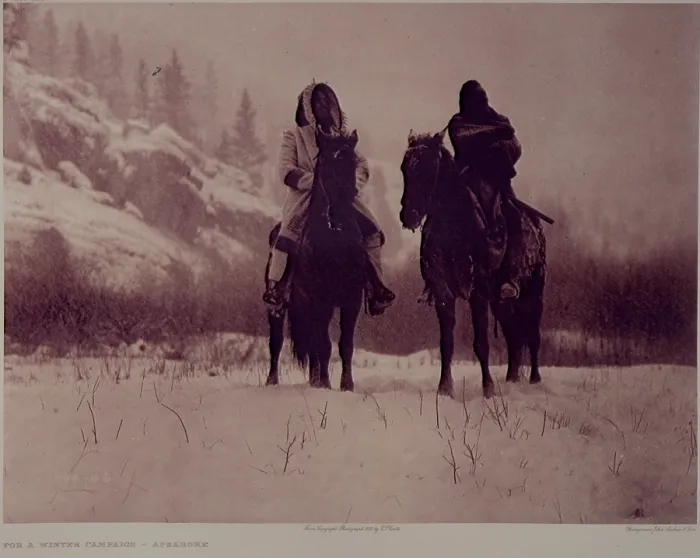 Framed Print : For a Winter Campaign - Apsaroke, 1909. Creator: Edward Sheriff Curtis. For a Winter Campaign - Apsaroke, 1909. Creator: Edward Sheriff Curtis Framed Print : For a Winter Campaign - Apsaroke, 1909. Creator: Edward Sheriff Curtis. For a Winter Campaign - Apsaroke, 1909. Creator: Edward Sheriff Curtis