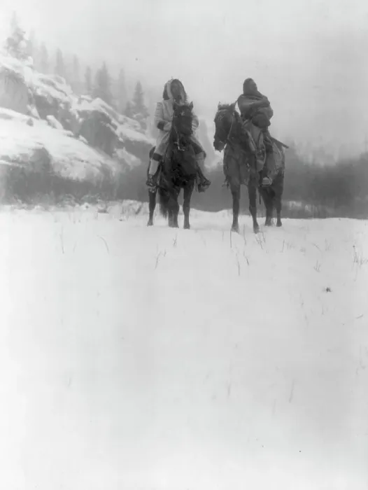 Framed Print : For a winter campaign-Apsaroke, c1908. Creator: Edward Sheriff Curtis Framed Print : For a winter campaign-Apsaroke, c1908. Creator: Edward Sheriff Curtis