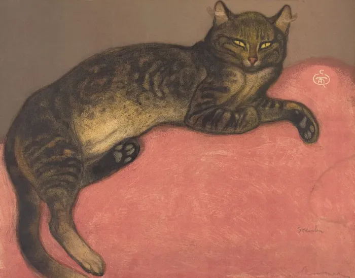 Framed Print : Winter: Cat on a Cushion (L hiver: Chat sur un coussin), late 19th-early 20th century Framed Print : Winter: Cat on a Cushion (L hiver: Chat sur un coussin), late 19th-early 20th century