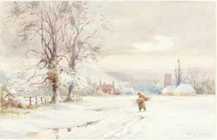Framed Print : Winter. Creator: Joseph Rubens Powell Framed Print : Winter. Creator: Joseph Rubens Powell